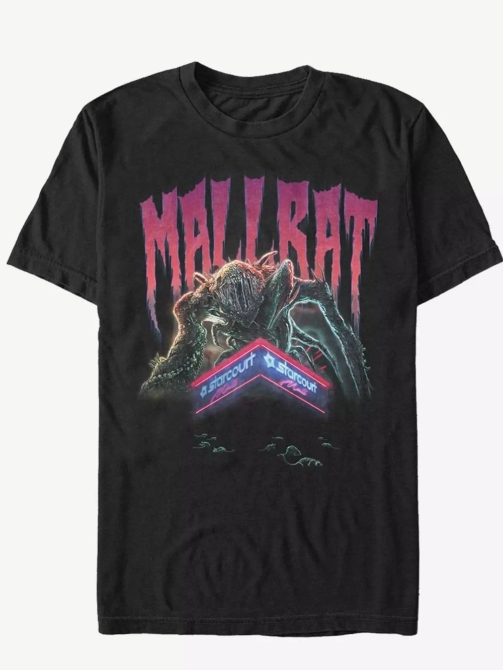 Stranger Things Mallrat Graphic Retro Monster Tee